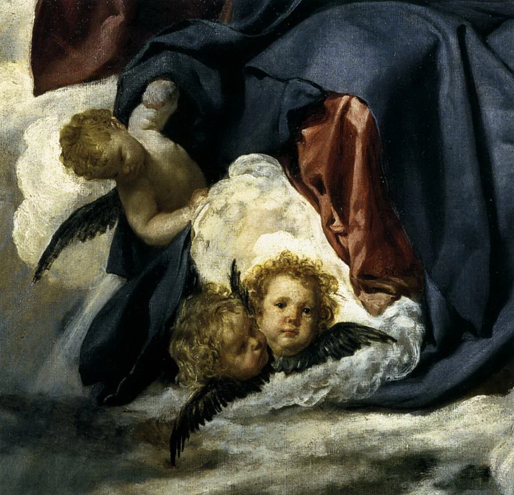 La coronazione della Vergine - dettaglio, Museo del Prado, Madrid